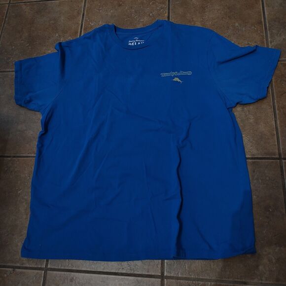 Tommy Bahama Relax Shirt Men's XXL Blue Island Riders Motorcycle Graphic Print - Picture 3 of 11